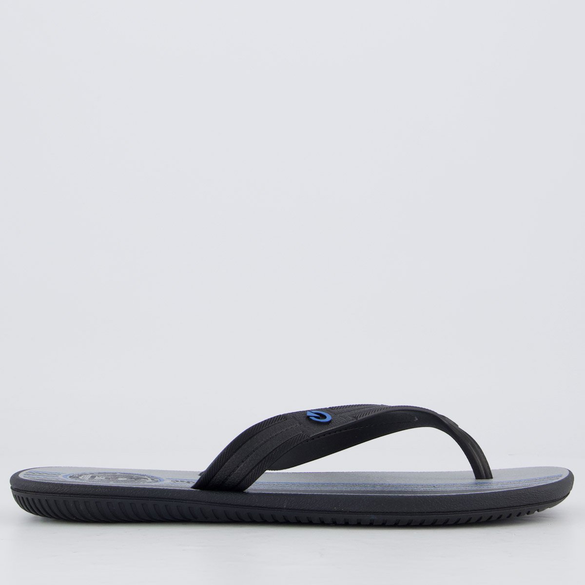 Chinelo Cartago Atlanta II Preto e Azul Preto 2