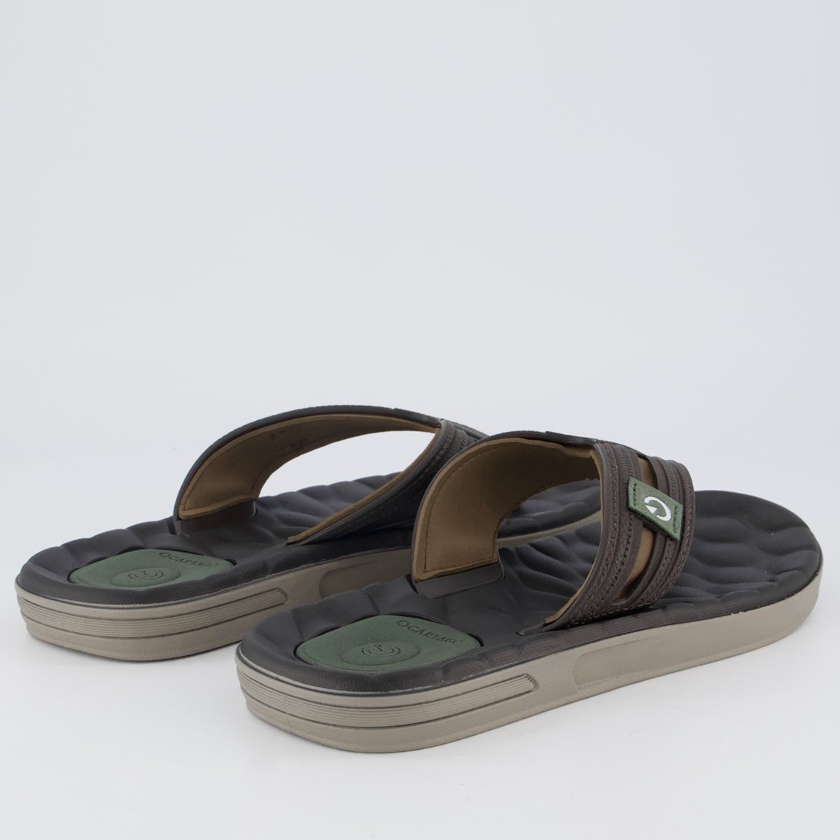 Chinelo Cartago Egeu IV Bege e Preto Marrom 4