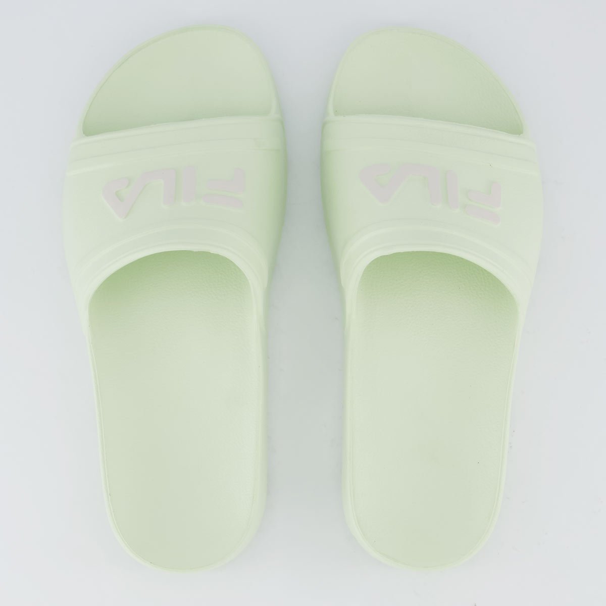 Chinelo Fila Sleek Slide Feminino Verde e Branco