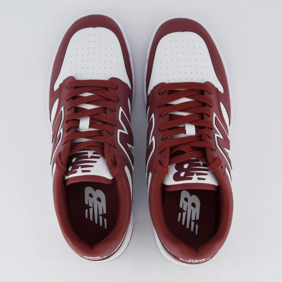 Tênis New Balance 480 Low Vinho e Branco Branco/Vinho 4