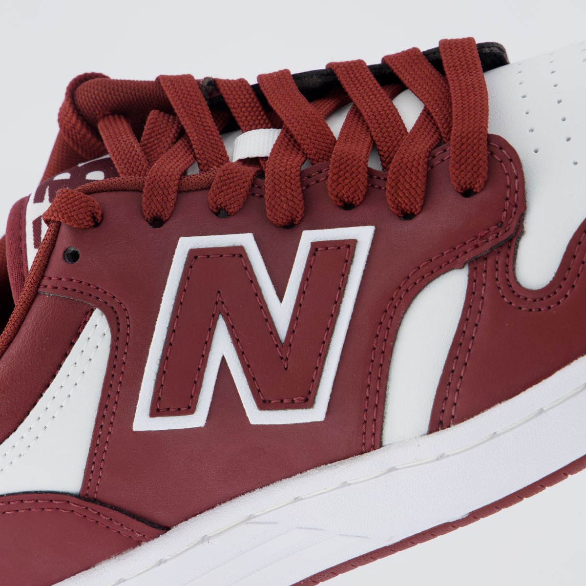 Tênis New Balance 480 Low Vinho e Branco Branco/Vinho 7