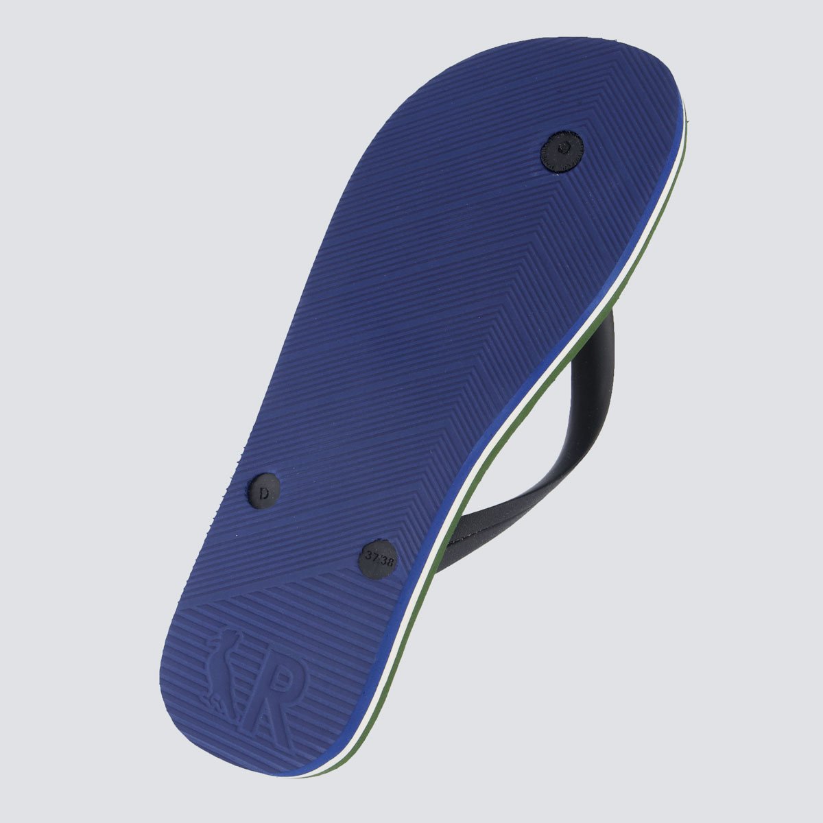 Chinelo Reserva Rio Tricolor Off White e Preto Preto 5