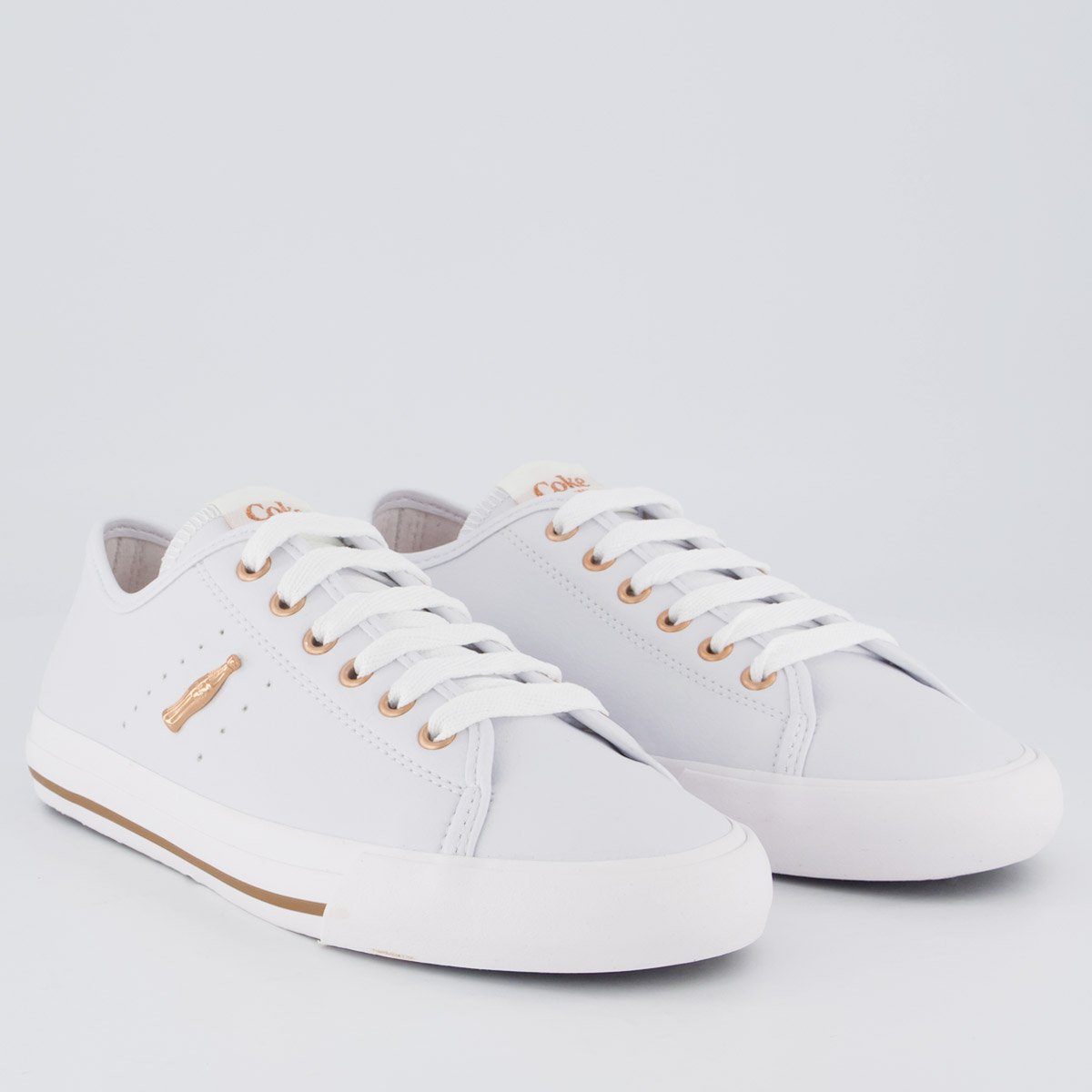 Tênis Coca Cola Horizon Bay Feminino Azul e Branco Branco 2