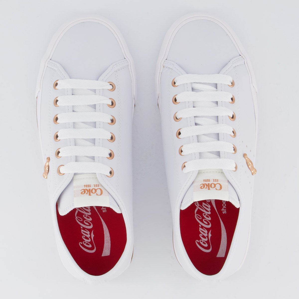 Tênis Coca Cola Horizon Bay Feminino Azul e Branco Branco 4