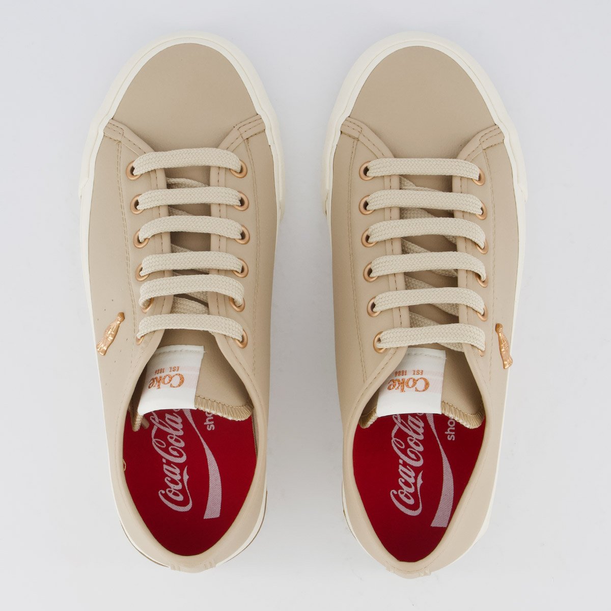 Tênis Coca Cola Horizon Bay Feminino Bege Bege 4