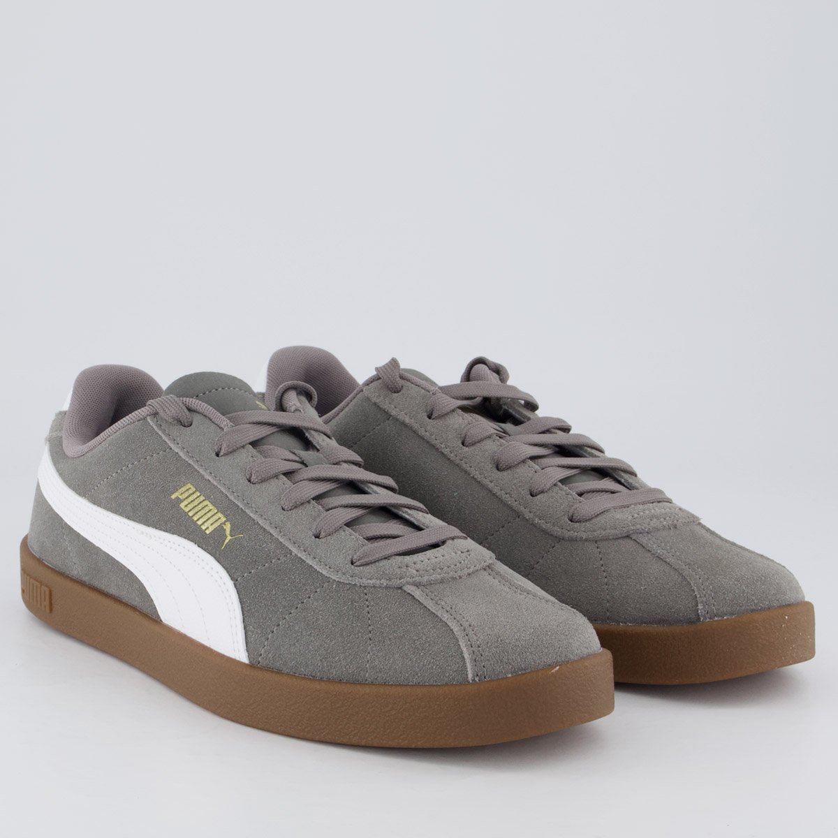 Tênis Puma Club II Cinza e Branco Cinza 2
