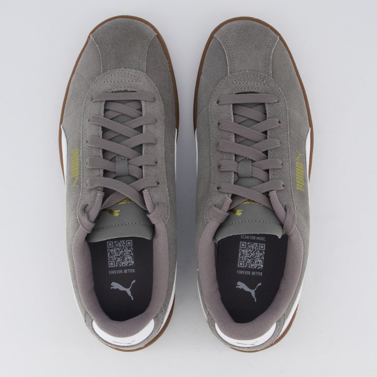 Tênis Puma Club II Cinza e Branco Cinza 4