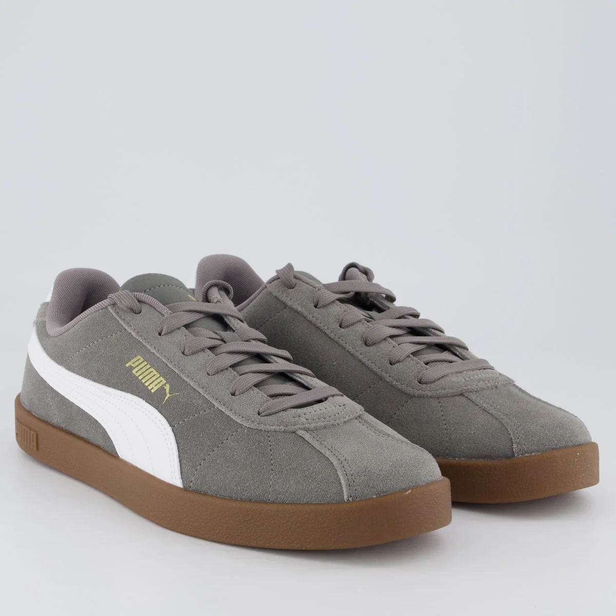 Tênis Puma Club II Cinza e Branco Cinza 2