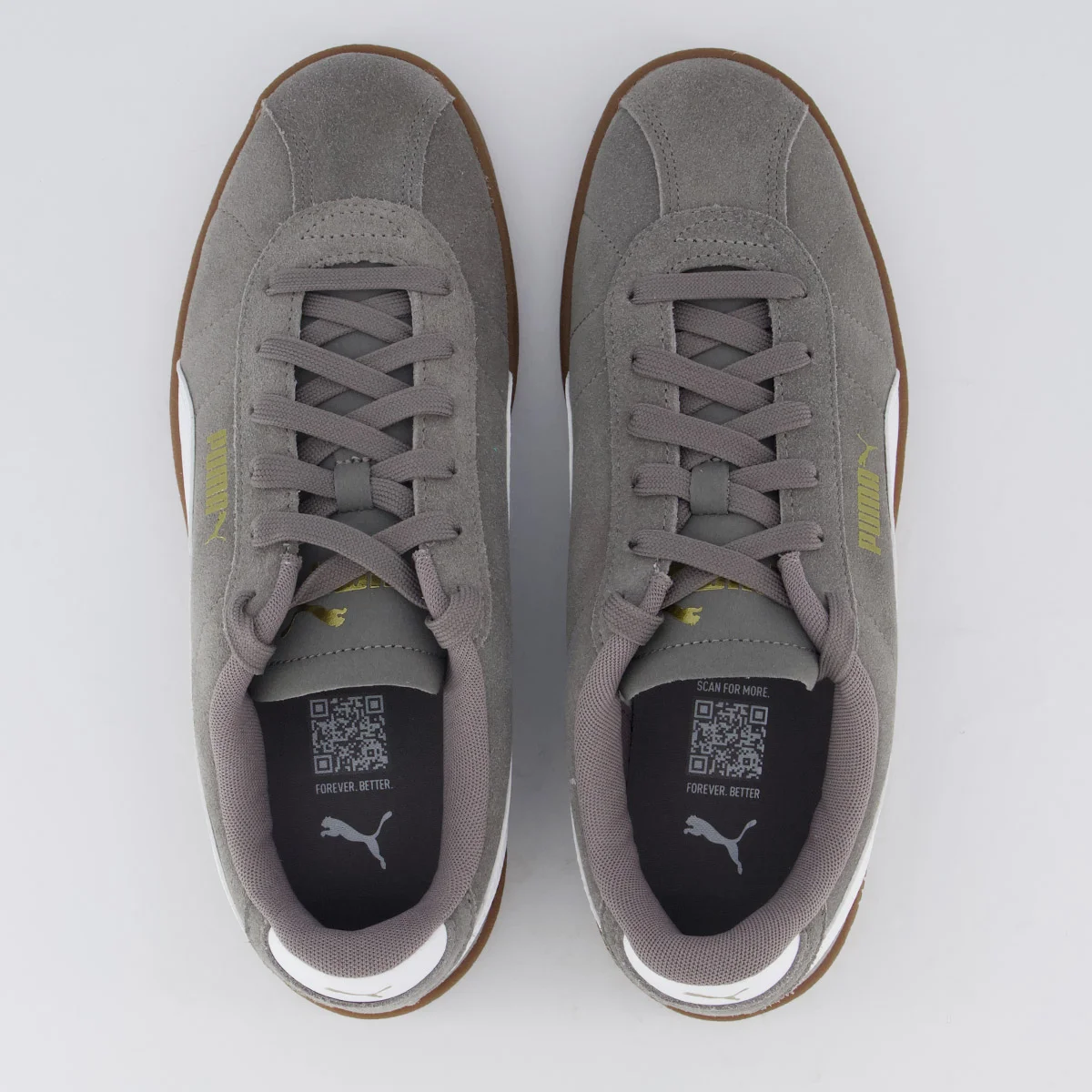 Tênis Puma Club II Cinza e Branco Cinza 4