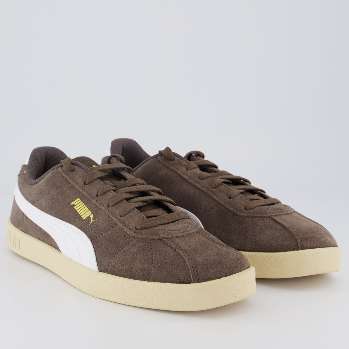 Tênis Puma Club II Marrom e Branco Marrom 2