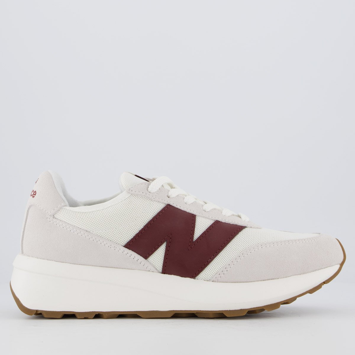Tênis New Balance 370 V1 Branco e Vermelho