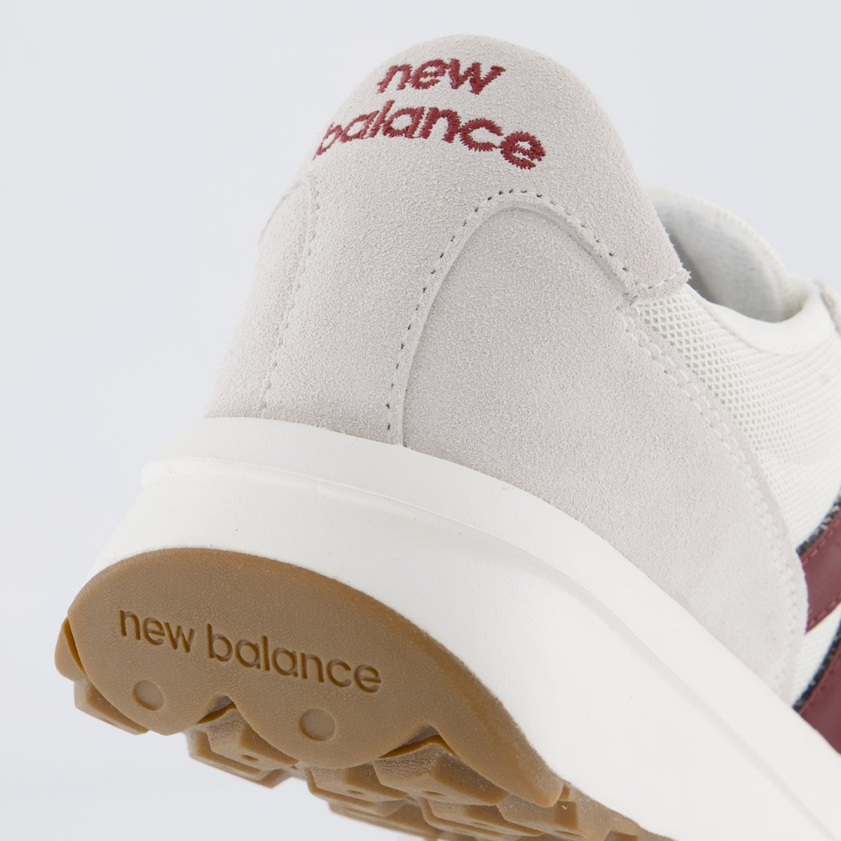 Tênis New Balance 370 V1 Branco e Vermelho Branco 6