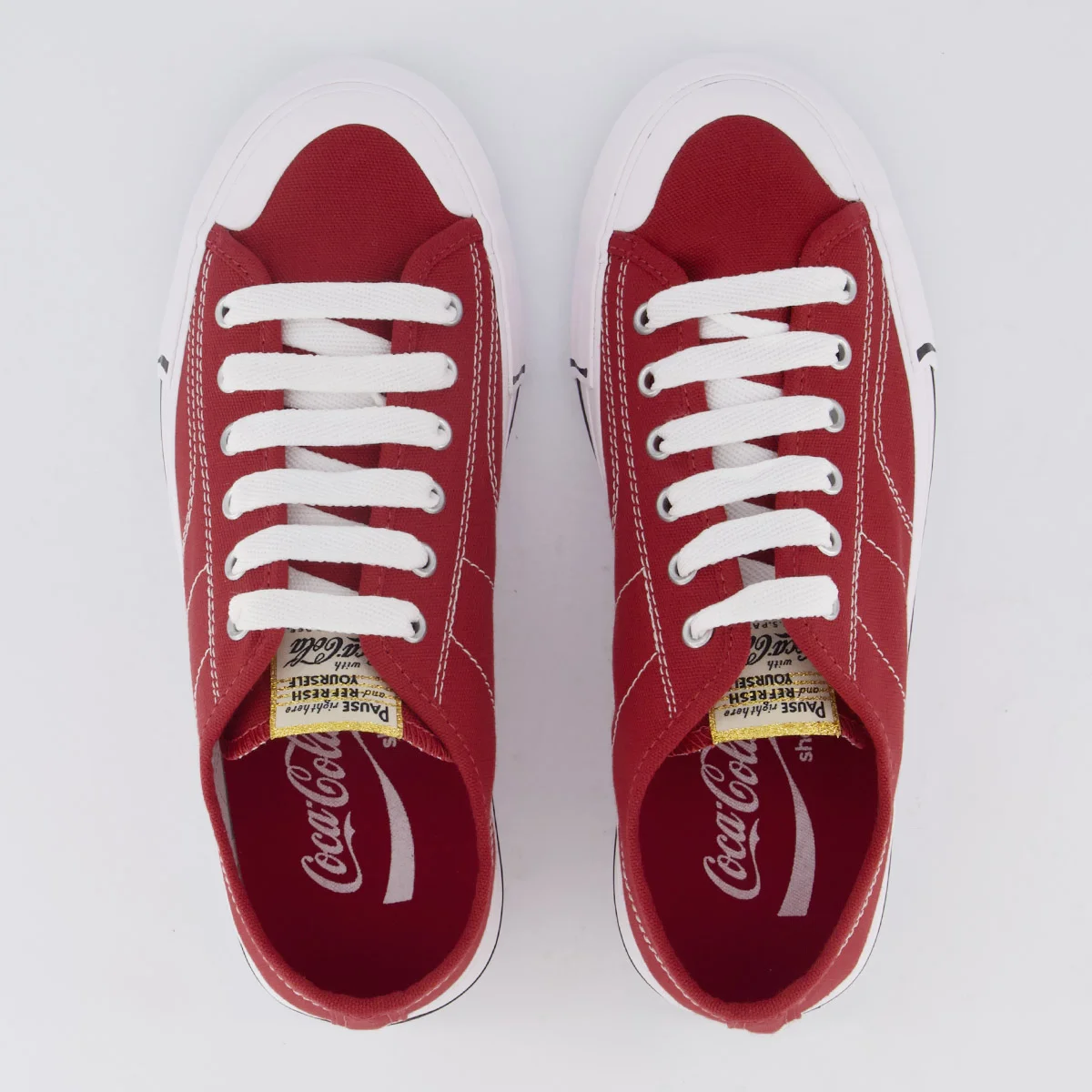 Tênis Coca Cola Horizon Canvas Feminino Vermelho Vermelho 4