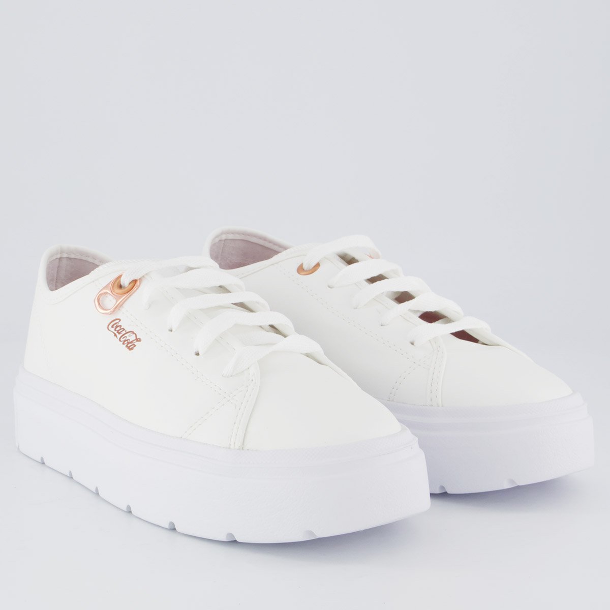 Tênis Coca Cola Harmony Class Town Feminino Branco Branco 2
