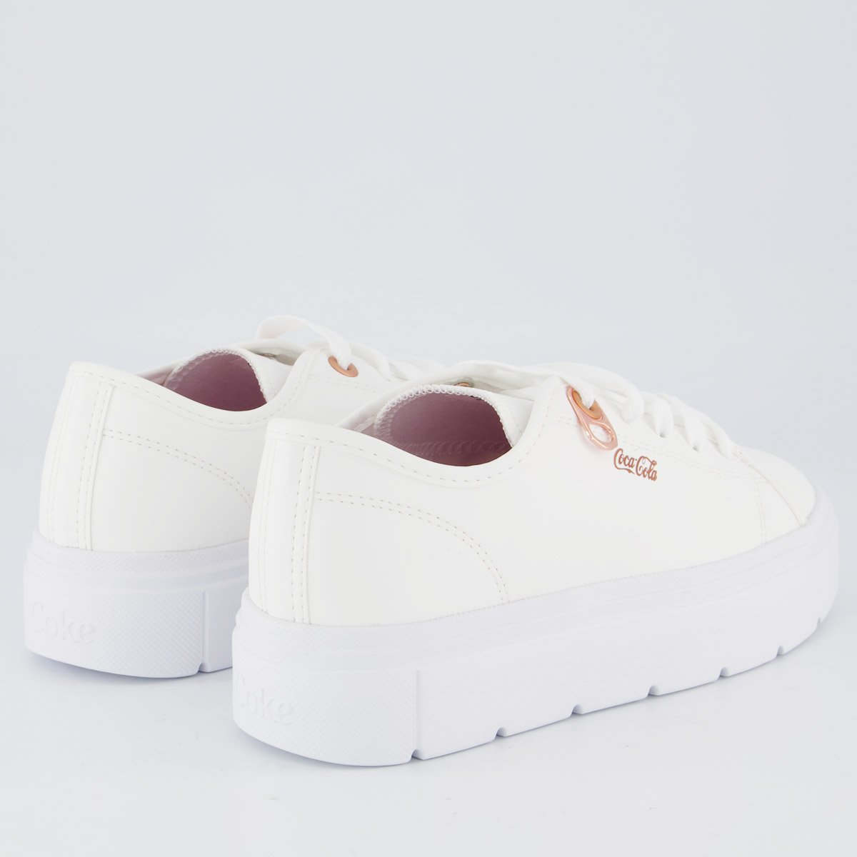 Tênis Coca Cola Harmony Class Town Feminino Branco Branco 3