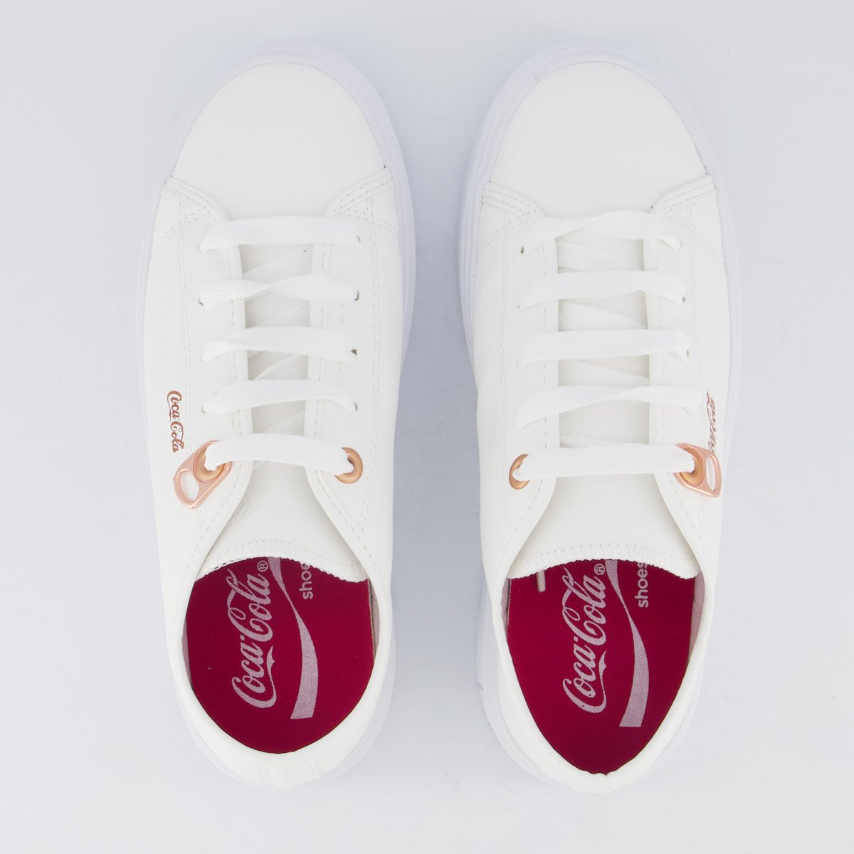 Tênis Coca Cola Harmony Class Town Feminino Branco Branco 4