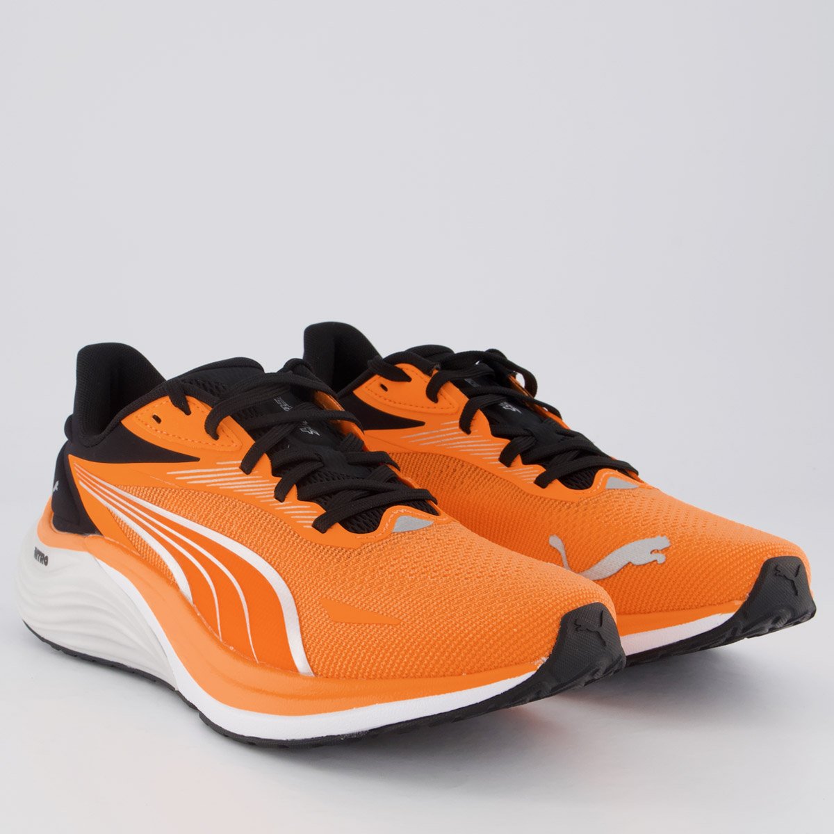 Tênis Puma Electrify Nitro 4 Laranja e Preto Laranja 2