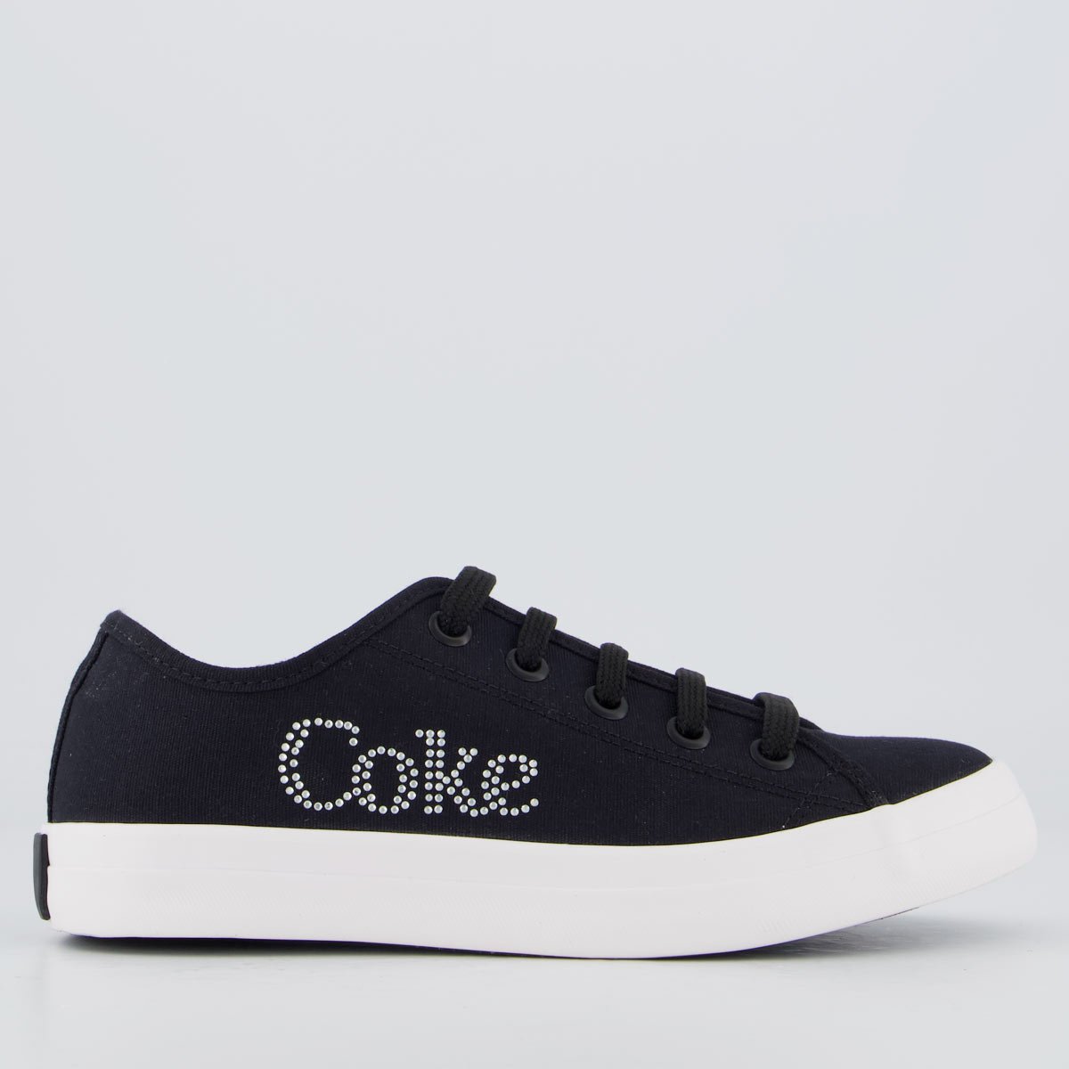 Tênis Coca Cola Stream Glow Feminino Preto e Branco