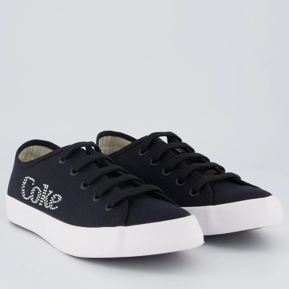 Tênis Coca Cola Stream Glow Feminino Preto e Branco Preto 2