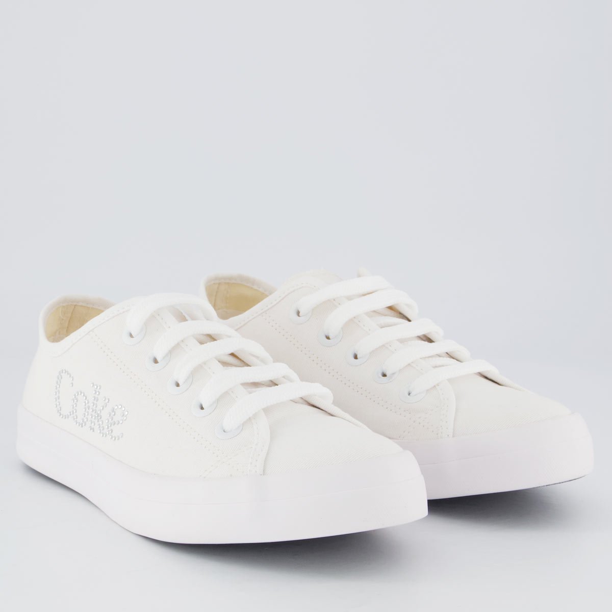 Tênis Coca Cola Stream Glow Feminino Branco Branco 2