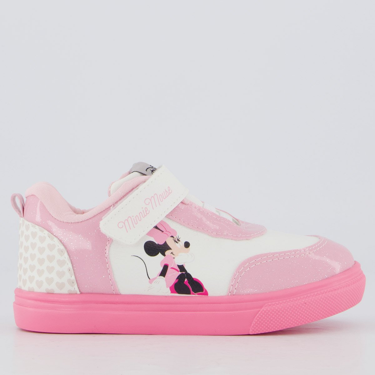 Tênis Disney Minnie Infantil Branco e Rosa