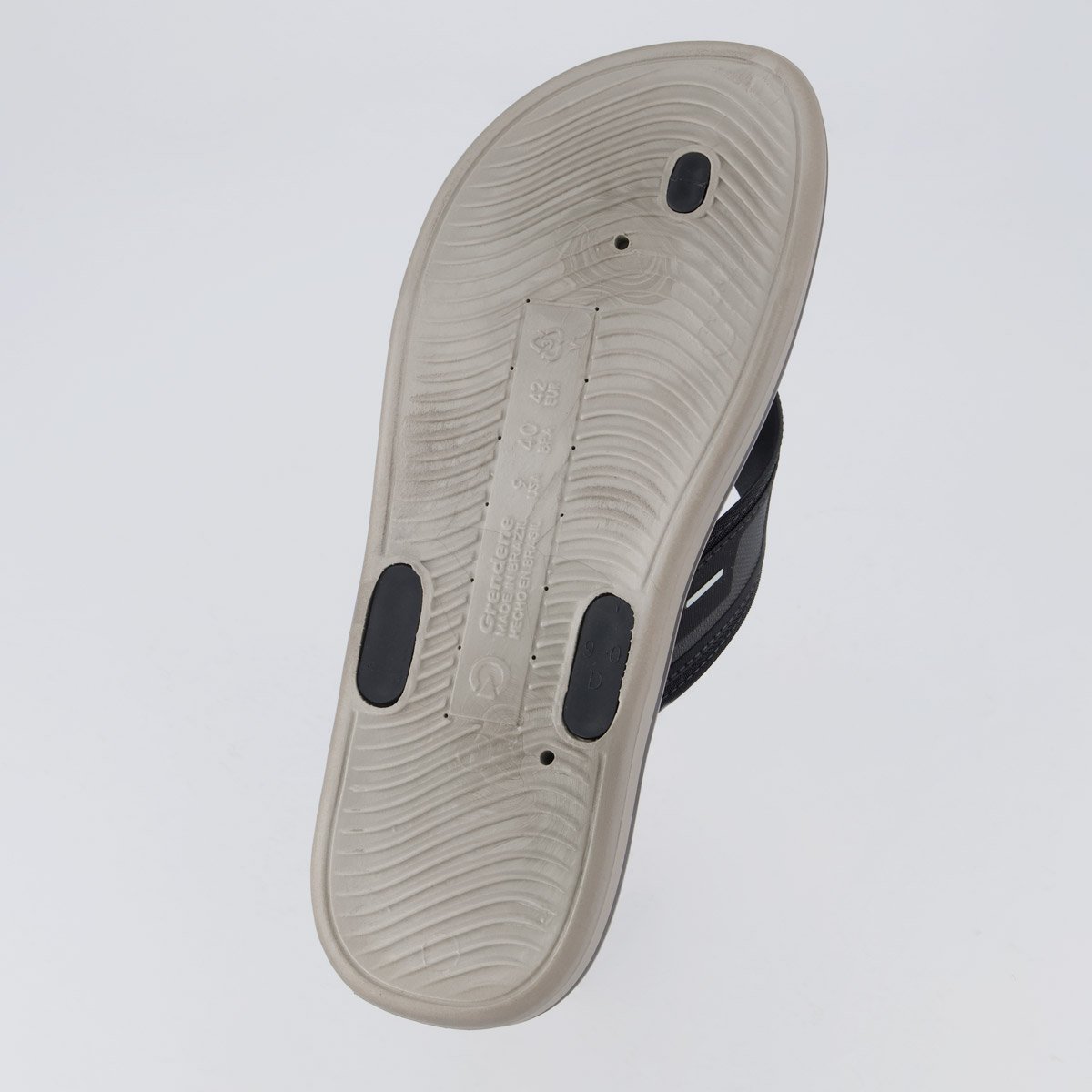Chinelo Cartago Palermo II Cinza e Preto Preto 5