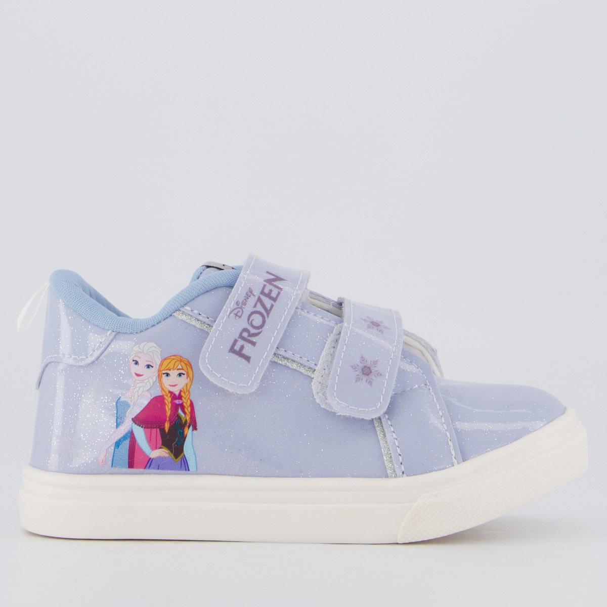 Tênis Disney Frozen Casual Infantil Azul e Prata