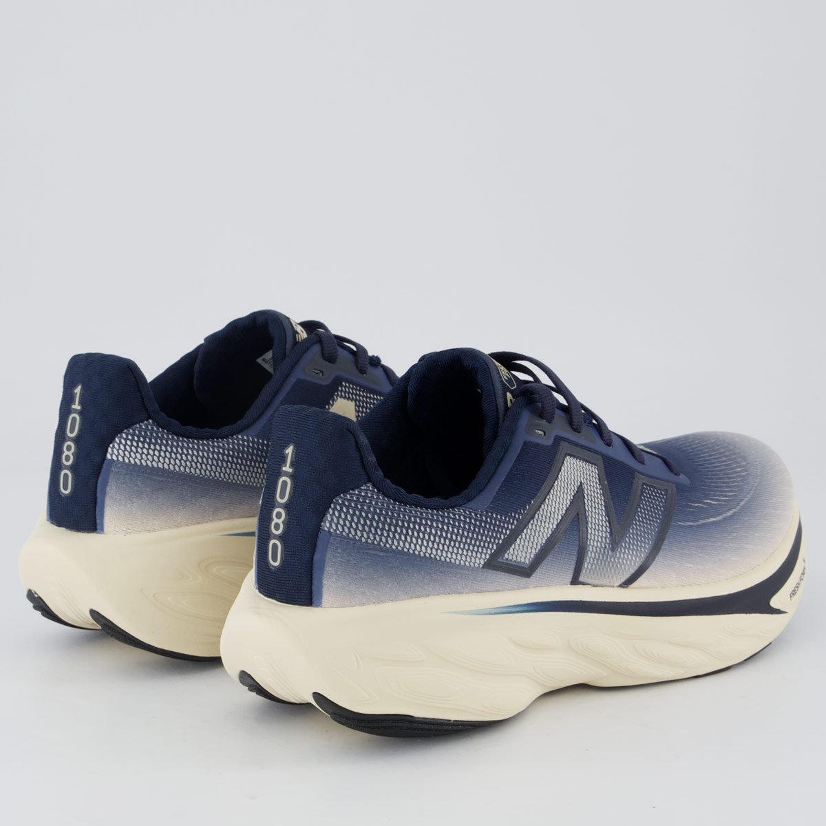 Tênis New Balance Fresh Foam X 1080 V14 Feminino Azul Marinho Bege/Azul Marinho 3