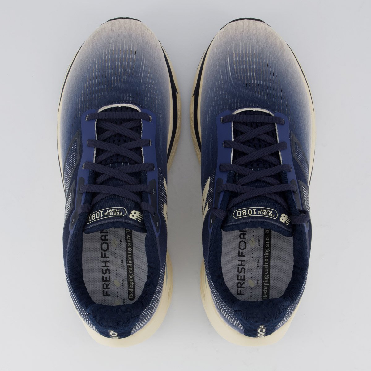 Tênis New Balance Fresh Foam X 1080 V14 Azul Marinho Bege/Azul Marinho 4