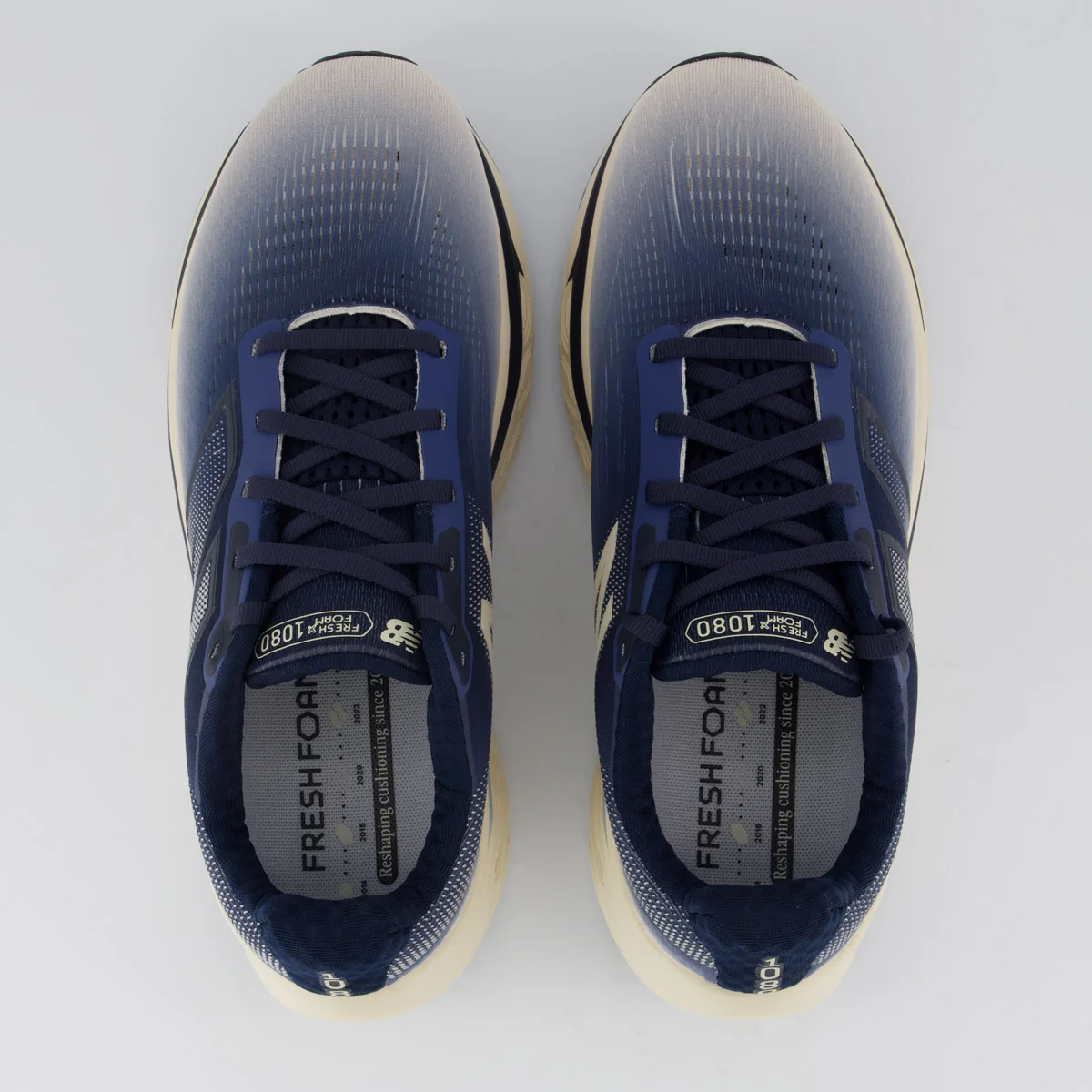 Tênis New Balance Fresh Foam X 1080 V14 Azul Marinho Bege/Azul Marinho 4