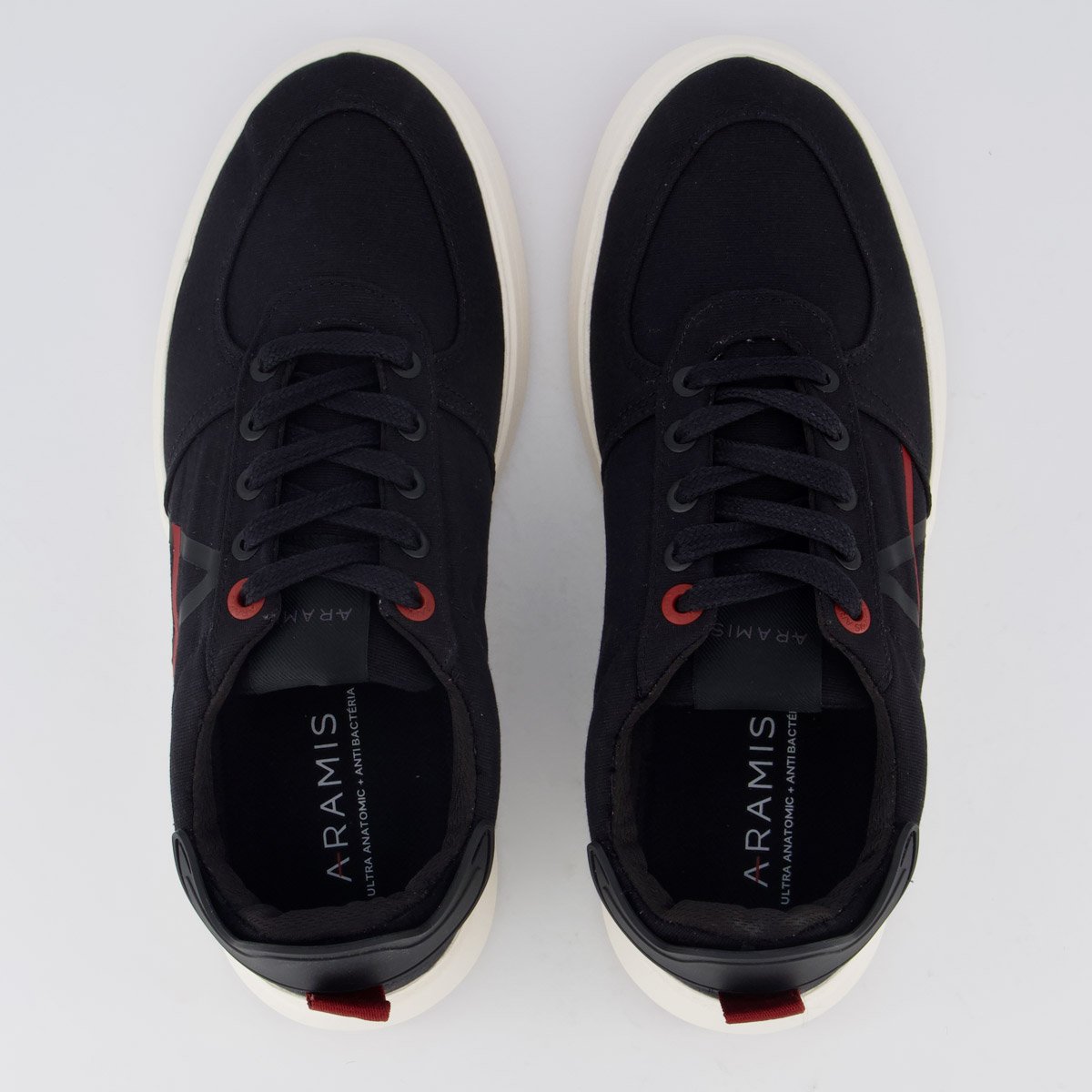 Tênis Aramis Journey Icon Square Preto e Vermelho Preto 4