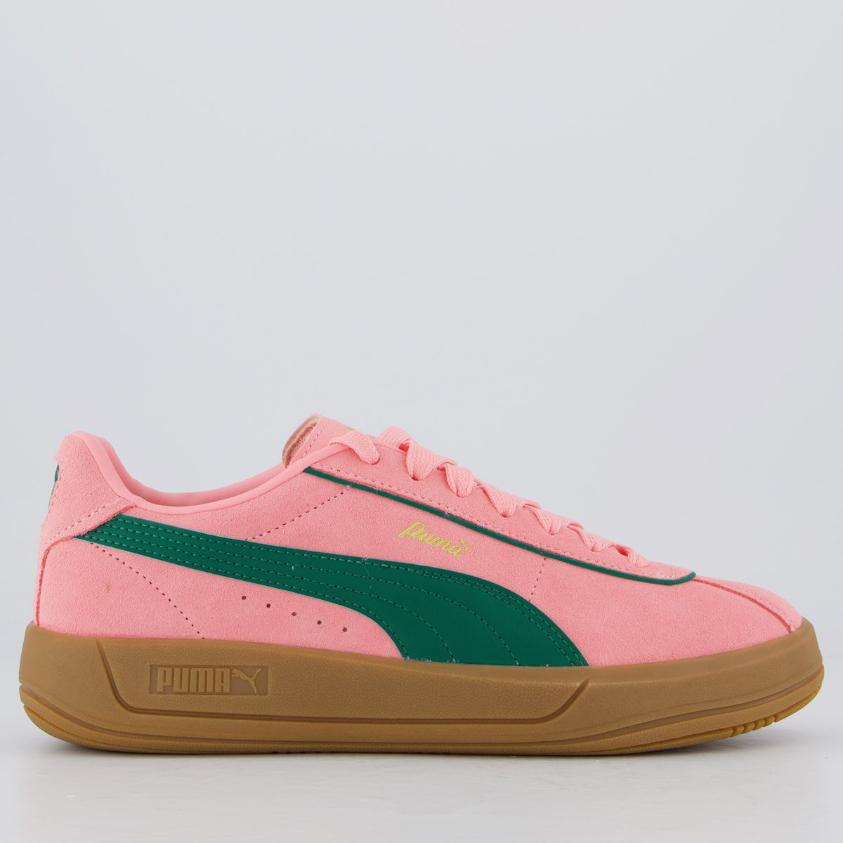 Tênis Puma Club Klassika SD Feminino Rosa e Verde
