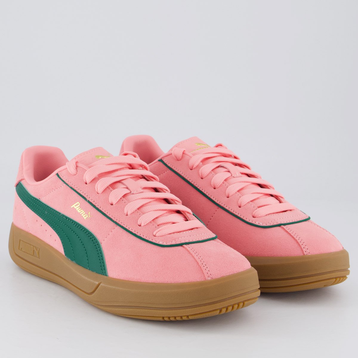 Tênis Puma Club Klassika SD Feminino Rosa e Verde Rosa 2