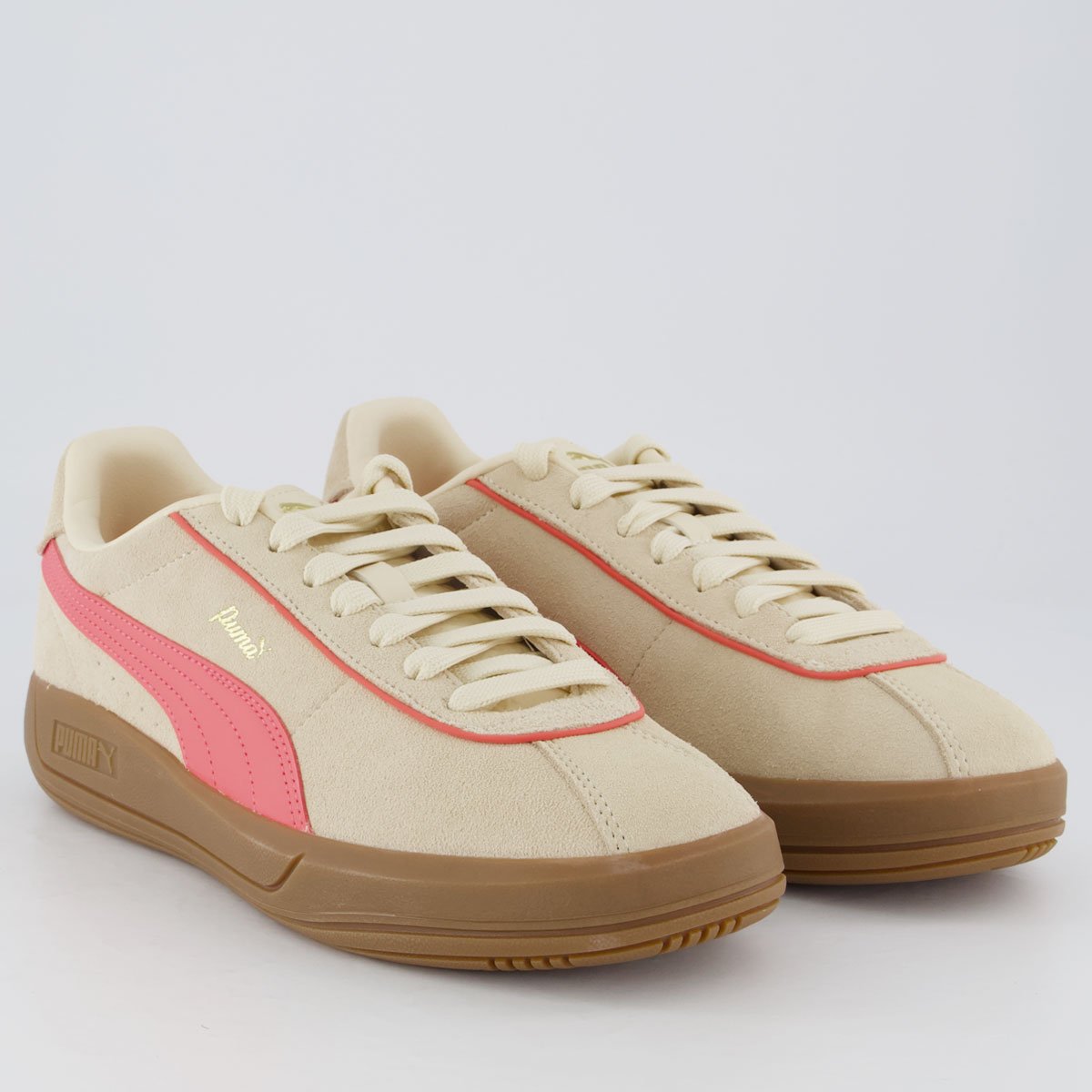 Tênis Puma Club Klassika SD Feminino Bege e Rosa Bege 2