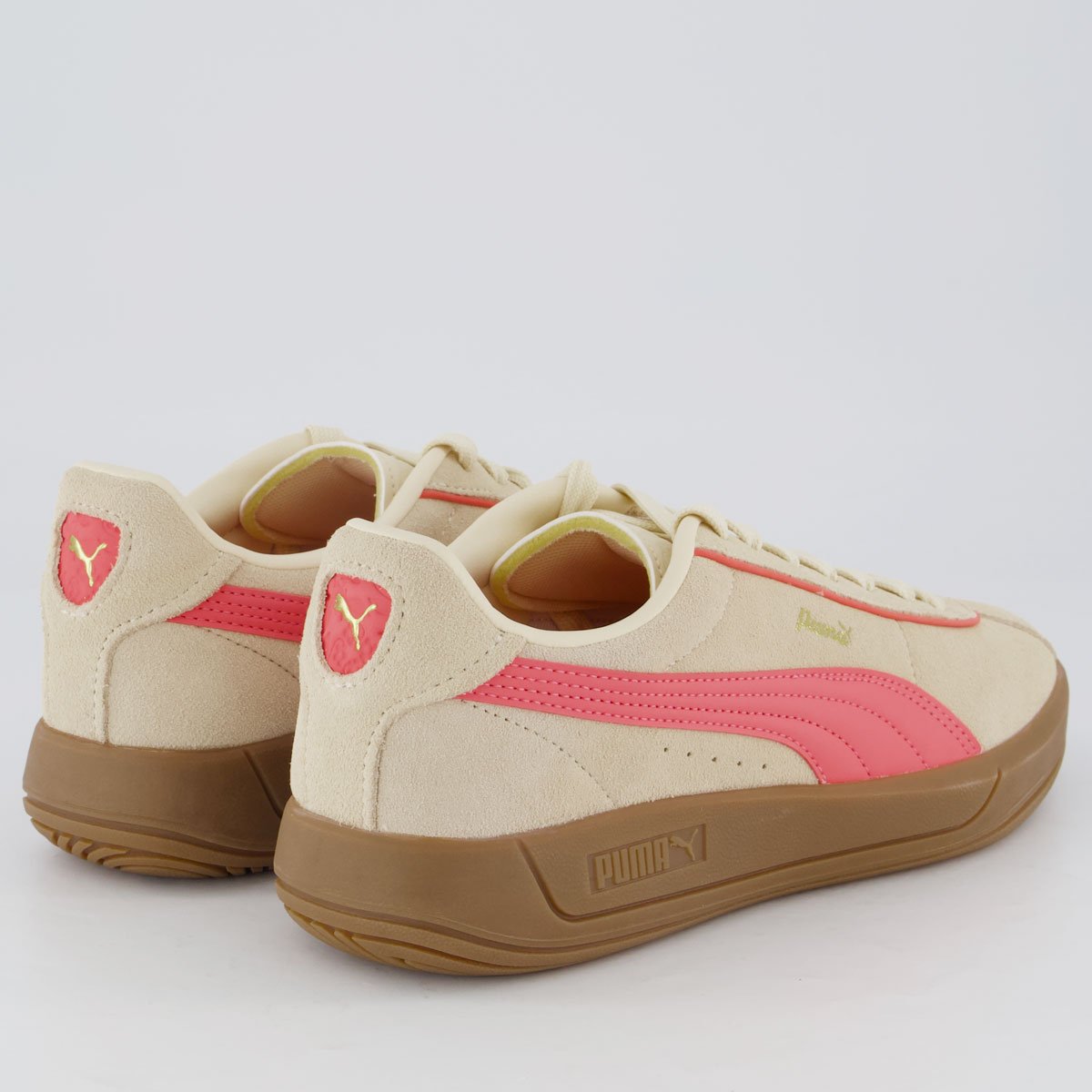 Tênis Puma Club Klassika SD Feminino Bege e Rosa Bege 3