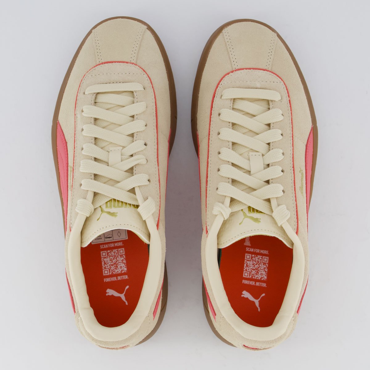 Tênis Puma Club Klassika SD Feminino Bege e Rosa Bege 4