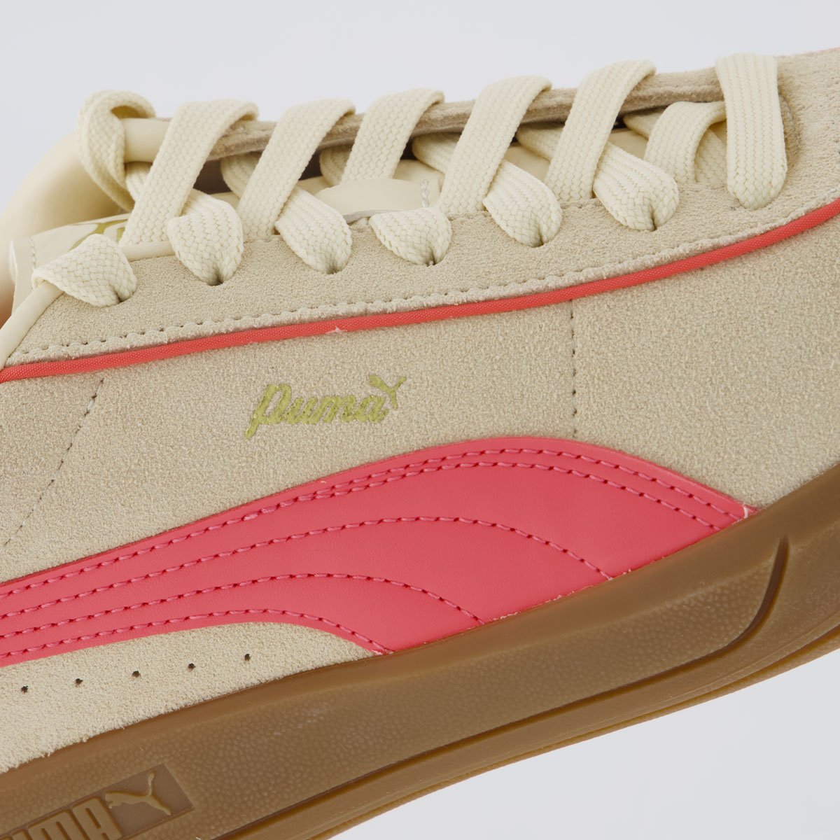 Tênis Puma Club Klassika SD Feminino Bege e Rosa Bege 7
