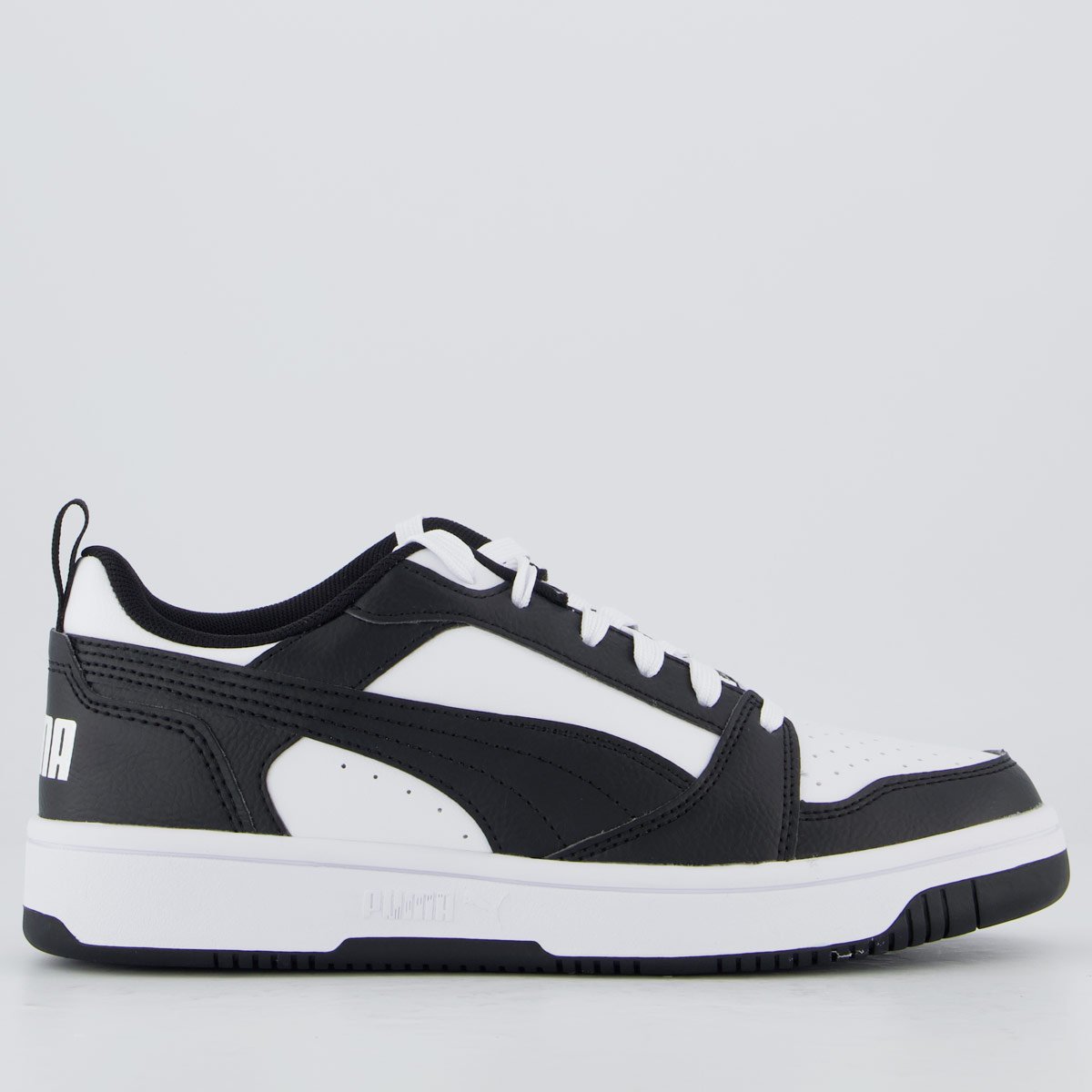 Tênis Puma Rebound V6 Feminino Preto e Branco
