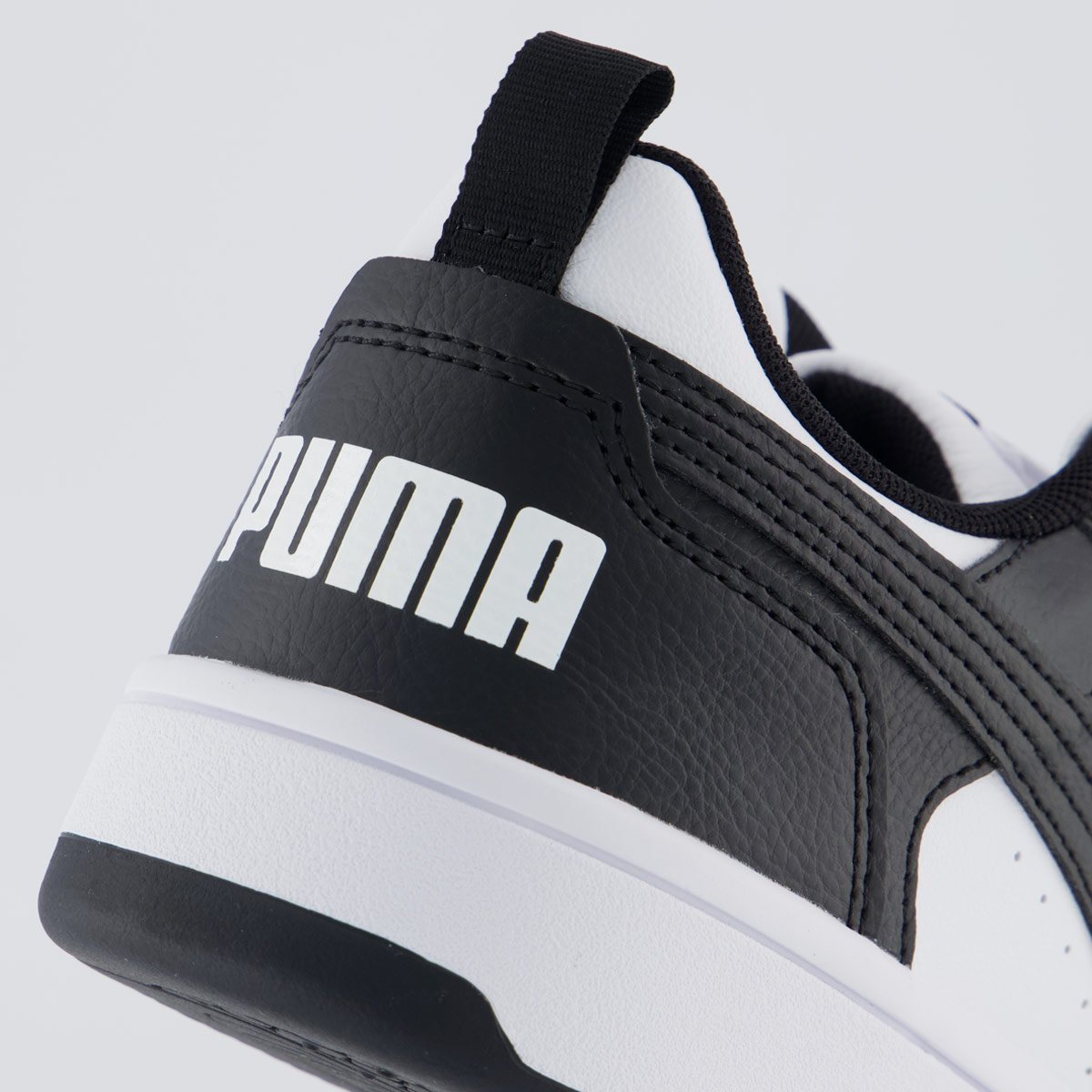 Tênis Puma Rebound V6 Feminino Preto e Branco Branco/Preto 6