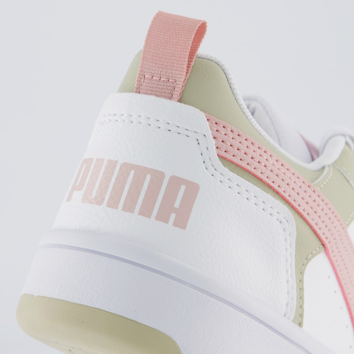 Tênis Puma Rebound V6 Feminino Branco e Bege Branco/Bege 6