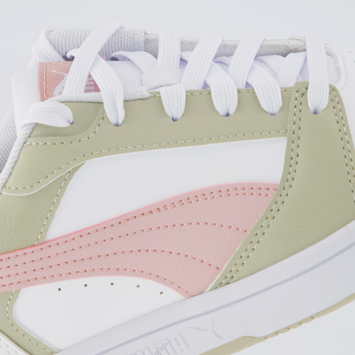 Tênis Puma Rebound V6 Feminino Branco e Bege Branco/Bege 7