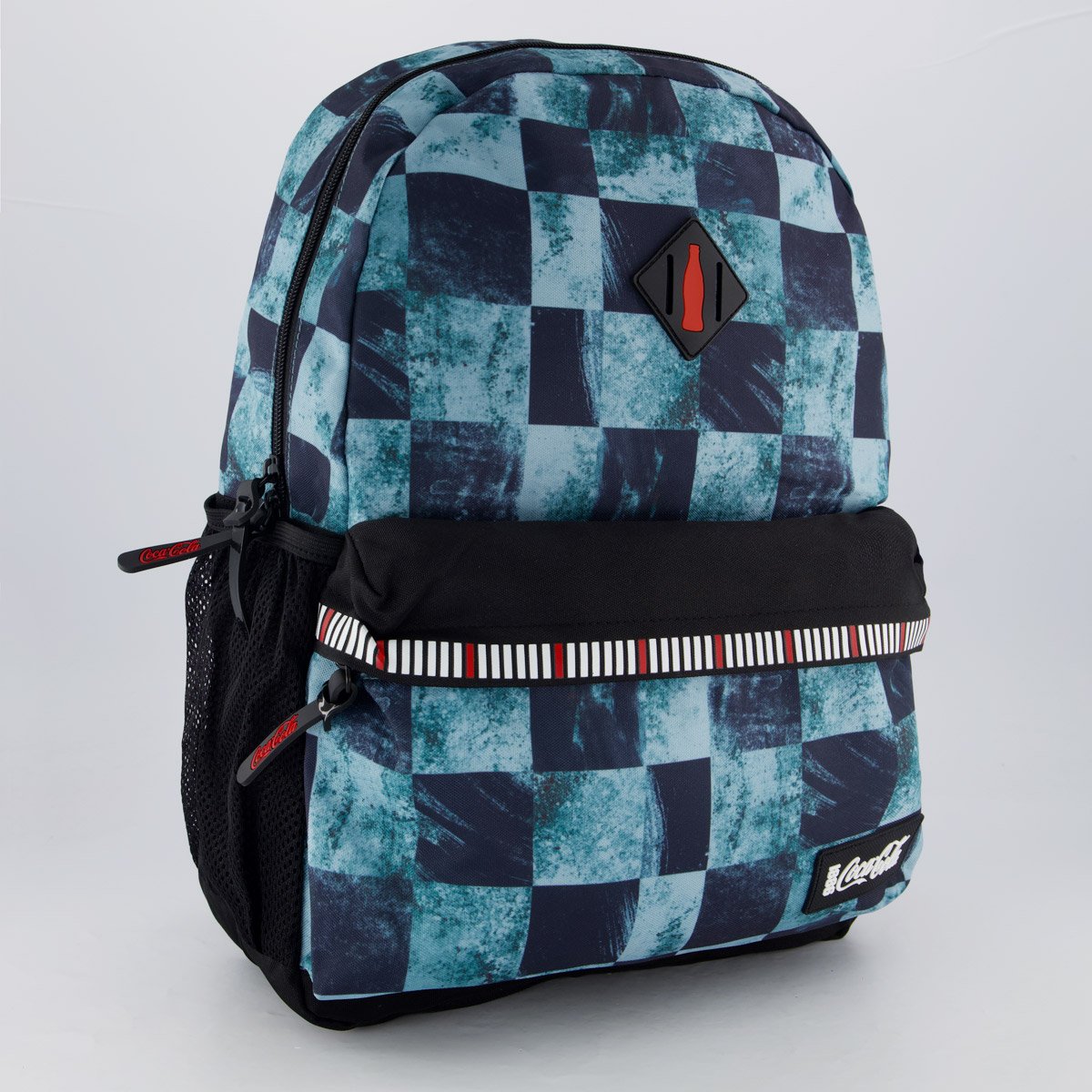 Mochila Coca Cola Brush Verde Xadrez 2
