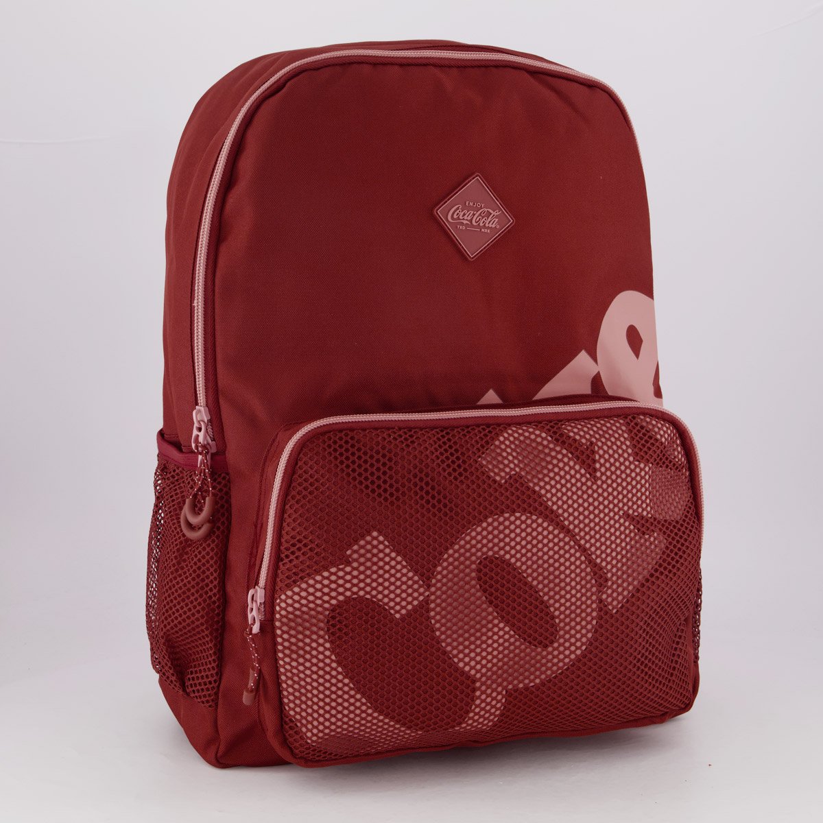Mochila Coca Cola Mesh Vermelho Vermelho 2
