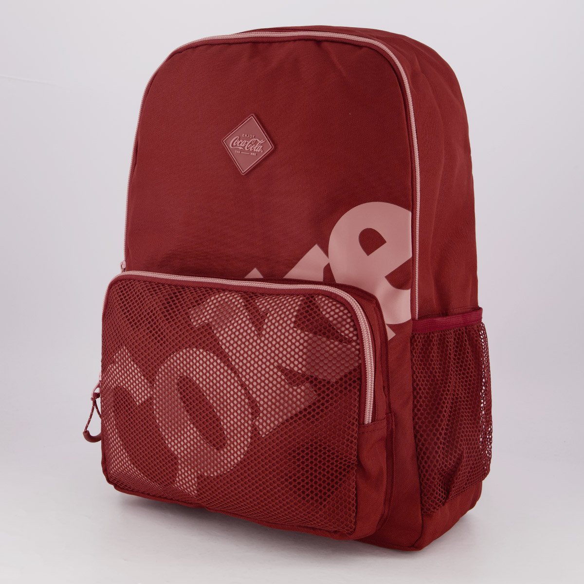 Mochila Coca Cola Mesh Vermelho Vermelho 3