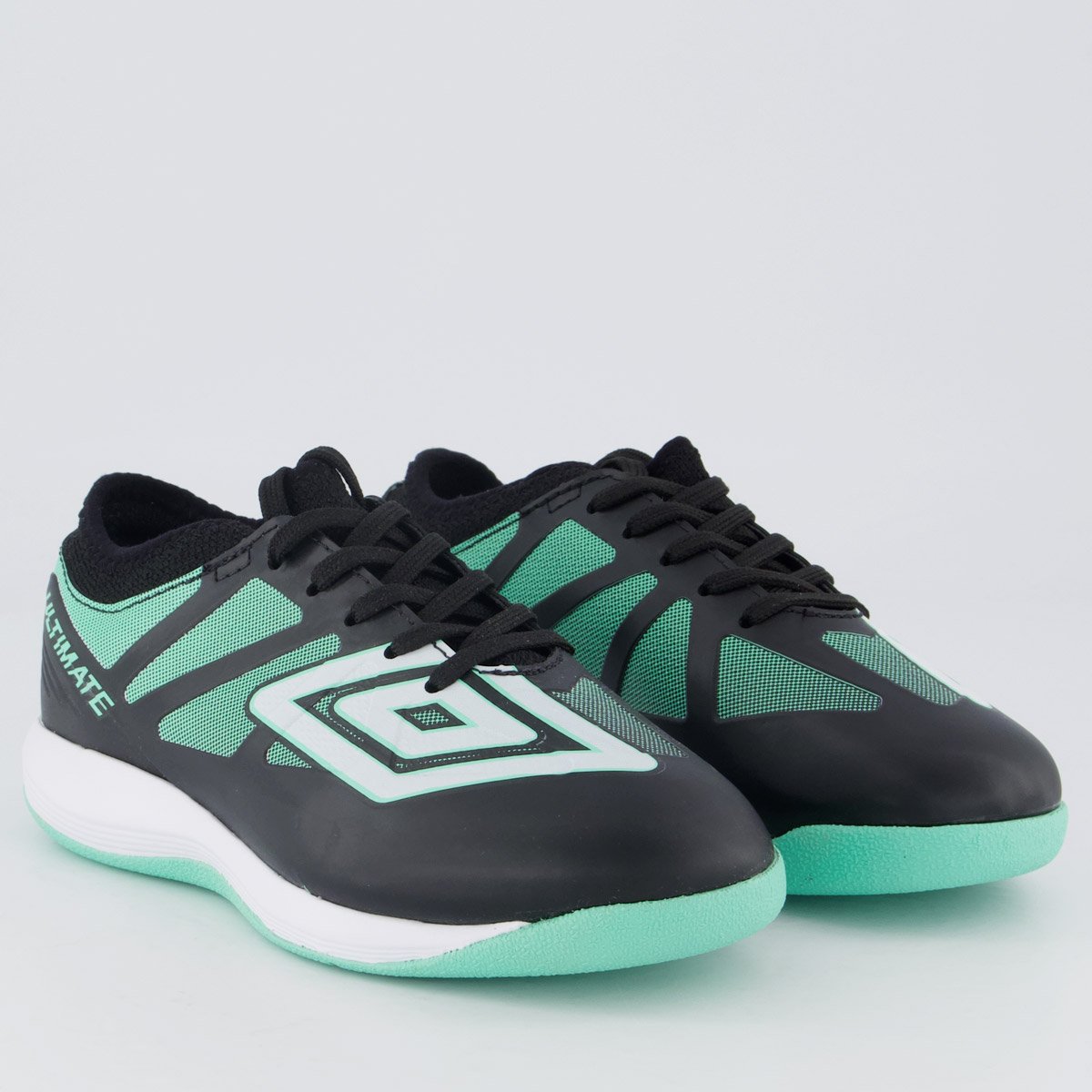 Chuteira Umbro Ultimate Futsal Juvenil Preta e Branca Preto 2