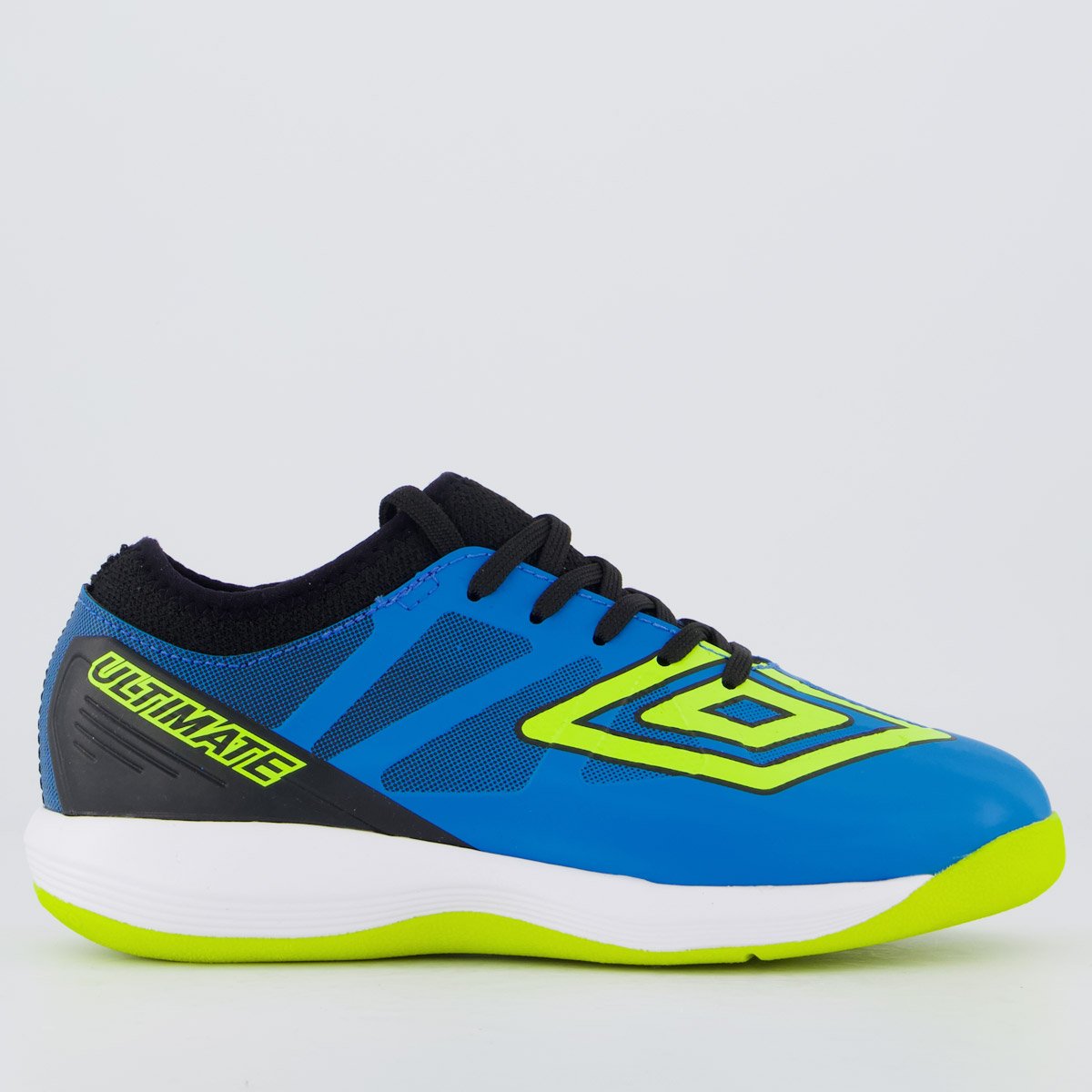 Chuteira Umbro Ultimate Futsal Juvenil Azul e Verde