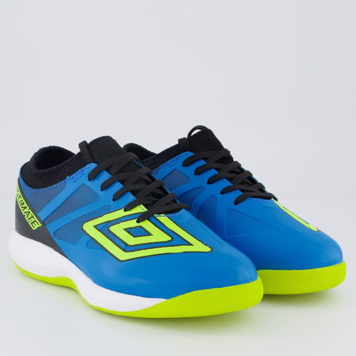 Chuteira Umbro Ultimate Futsal Juvenil Azul e Verde Azul 2