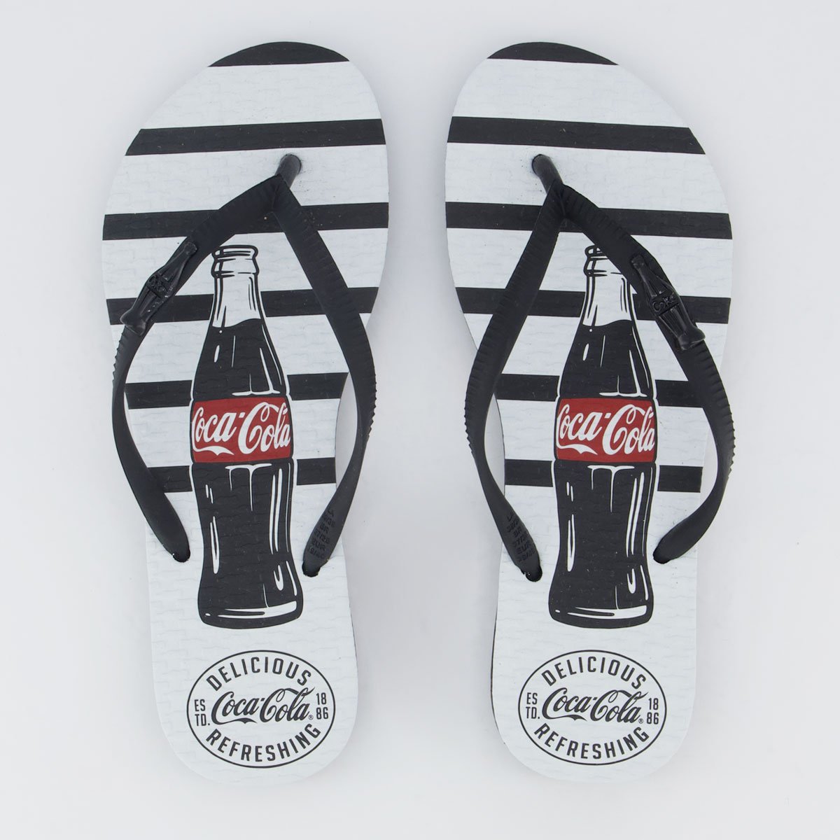 Chinelo Coca Cola Delicious Feminino Preto