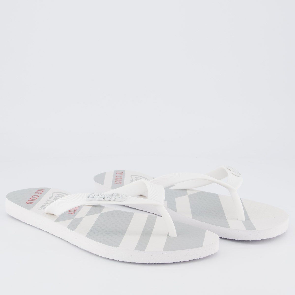 Chinelo Coca Cola Hoxie 2 Branco Branco 3