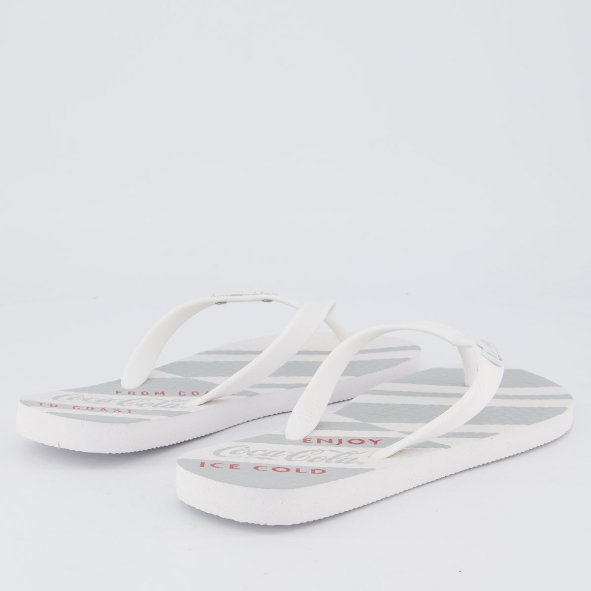 Chinelo Coca Cola Hoxie 2 Branco Branco 4